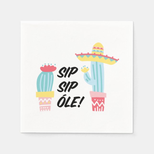 Serviette En Papier Serviettes de cocktail Fiesta (Devant)