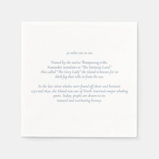 Serviette En Papier Serviettes de cocktail Nantucket à 48 kilomètres a