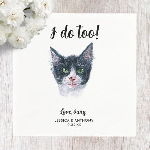 Serviette En Papier Serviettes de cocktail pour mariage de chat