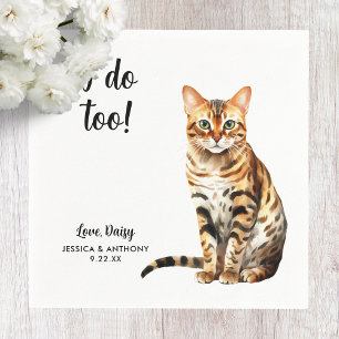 Serviette En Papier Serviettes de cocktail pour mariage de chat