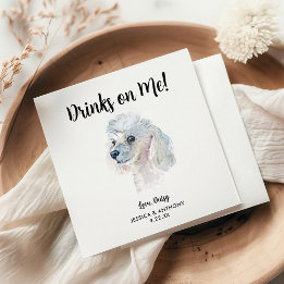 Serviette En Papier Serviettes de cocktail pour mariage de chien