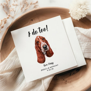 Serviette En Papier Serviettes de cocktail pour mariage de chien