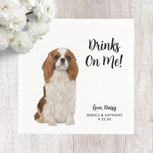 Serviette En Papier Serviettes de cocktail pour mariage de chien