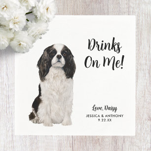 Serviette En Papier Serviettes de cocktail pour mariage de chien