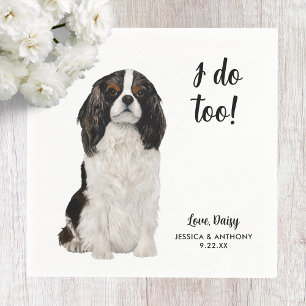 Serviette En Papier Serviettes de cocktail pour mariage de chien