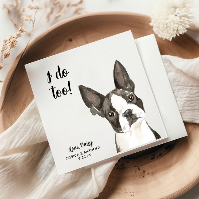 Serviette En Papier Serviettes de cocktail pour mariage de chiens (Créateur téléchargé)