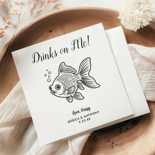 Serviette En Papier Serviettes de cocktail pour mariage moderne avec p