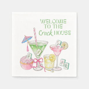Serviette En Papier Serviettes de cocktail pour soirée Mahjong