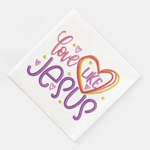 Serviette En Papier Serviettes de cocktail standard Jesus