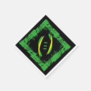 Serviette En Papier Serviettes de cocktails vert/jaune/noir