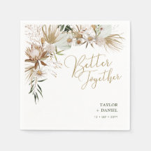 Serviettes de décoration de mariage bohème Boho