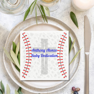 Serviette En Papier Serviettes de dédicace pour bébé de baseball perso