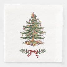 Serviettes de dîner avec décoration de Noël