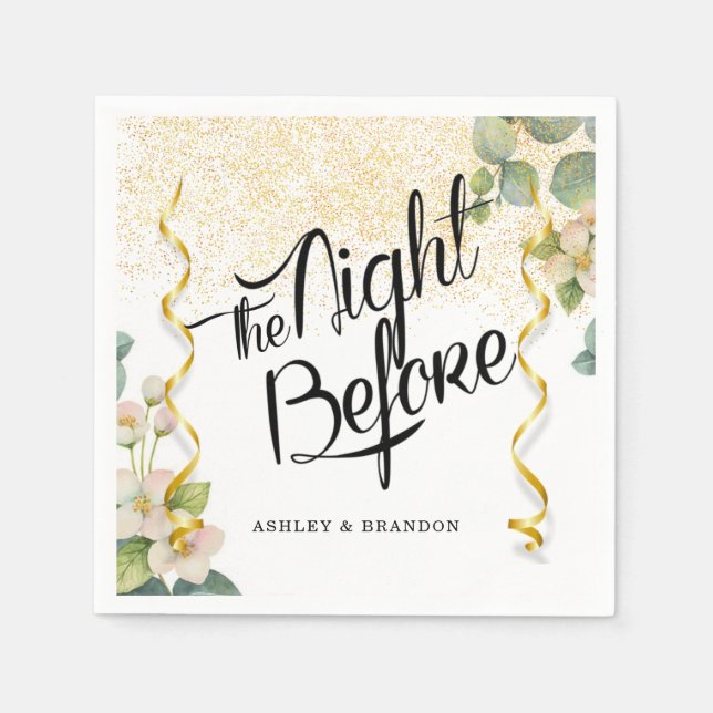 Serviette En Papier Serviettes de dîner de répétition Eucalyptus (Devant)