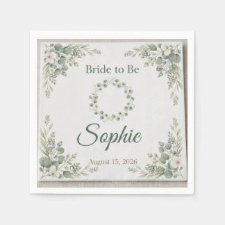 Serviette En Papier Serviettes de douche de mariage florales – P sur m