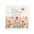 Serviettes de douche de mariage Love In Bloom