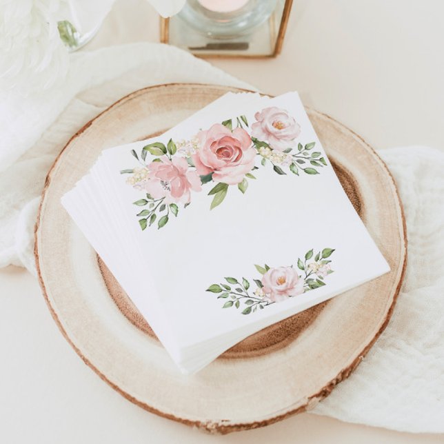 Serviette En Papier Serviettes de douche nuptiale rose vif (Créateur téléchargé)