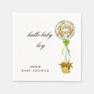 Serviette En Papier Serviettes de douche pour bébé garçon – Élégantes