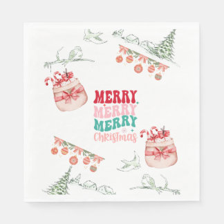 Serviette En Papier Serviettes de fête-50 serviettes de déjeuner