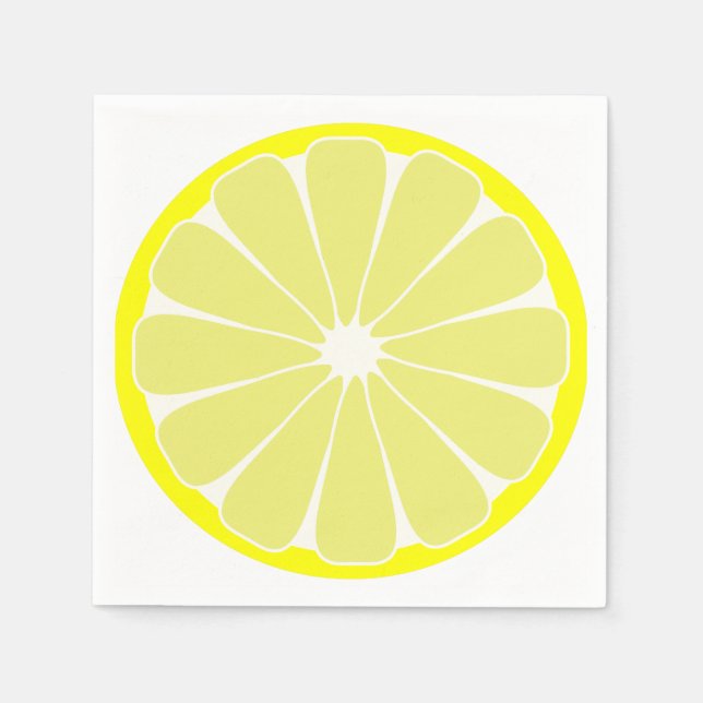 Serviette En Papier Serviettes de fête au citron d'été (Devant)