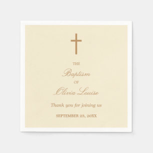 Serviette En Papier Serviettes de fête beige crème