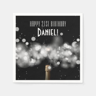 Serviette En Papier Serviettes de fête d'anniversaire