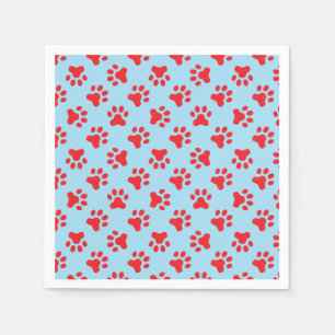 Serviette En Papier Serviettes de fête d'anniversaire de chiot bleu em