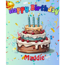 Serviettes de fête d'anniversaireCocktail standard