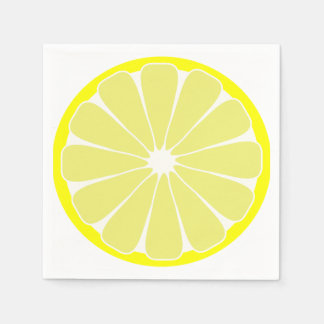 Serviette En Papier Serviettes de fête de fruits de citron d'été