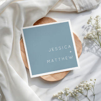 Serviette En Papier Serviettes de fête de mariage simples et modernes