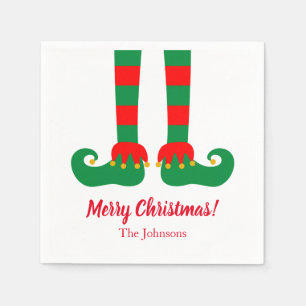 Serviette En Papier Serviettes de fête de Noël personnalisées avec les