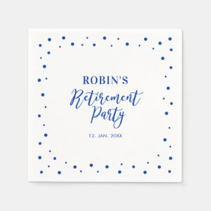 Serviette En Papier Serviettes de fête de retraite modernes Confetti C