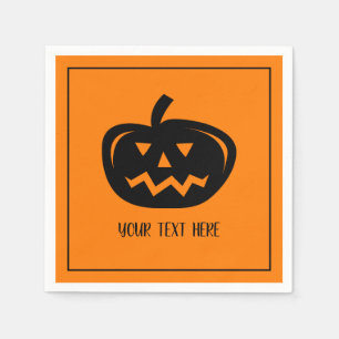 Serviette En Papier Serviettes de fête d'Halloween à la tête de cit
