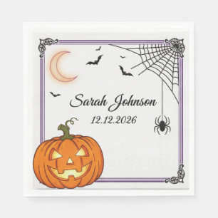 Serviette En Papier Serviettes de fête d'Halloween effrayantes Fantô