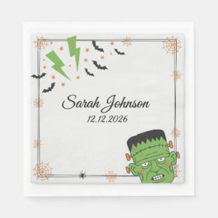Serviette En Papier Serviettes de fête d'Halloween effrayantes   Fantô