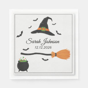 Serviette En Papier Serviettes de fête d'Halloween effrayantes Fantô