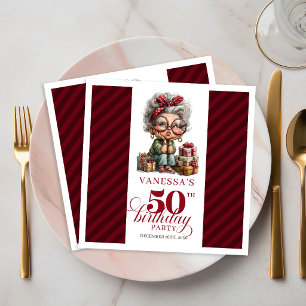 Serviette En Papier Serviettes de fête originales pour les 50 ans d'un