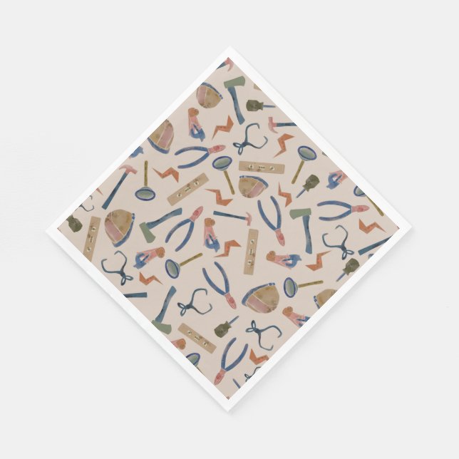 Serviette En Papier Serviettes de fête pour outils de construction à l (Coin)