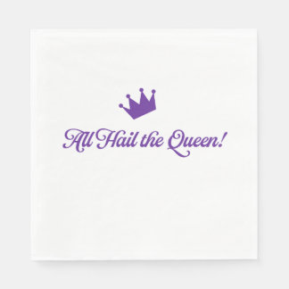 Serviette En Papier Serviettes de fête pour Toutes Hail la Reine