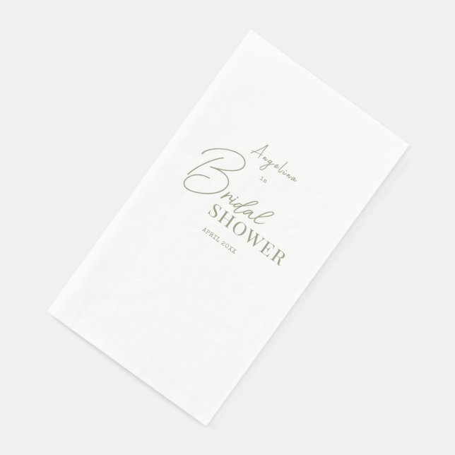 Serviette En Papier Serviettes de fête pour une douche nuptiale pastel (Coin)