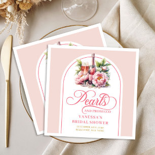 Serviette En Papier Serviettes de fête prénuptiale Perles chic et Pros