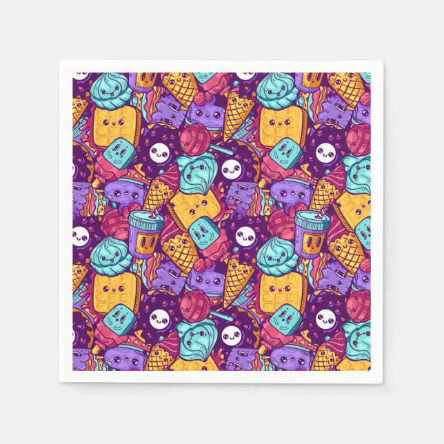 Serviette En Papier Serviettes de friandises (Devant)