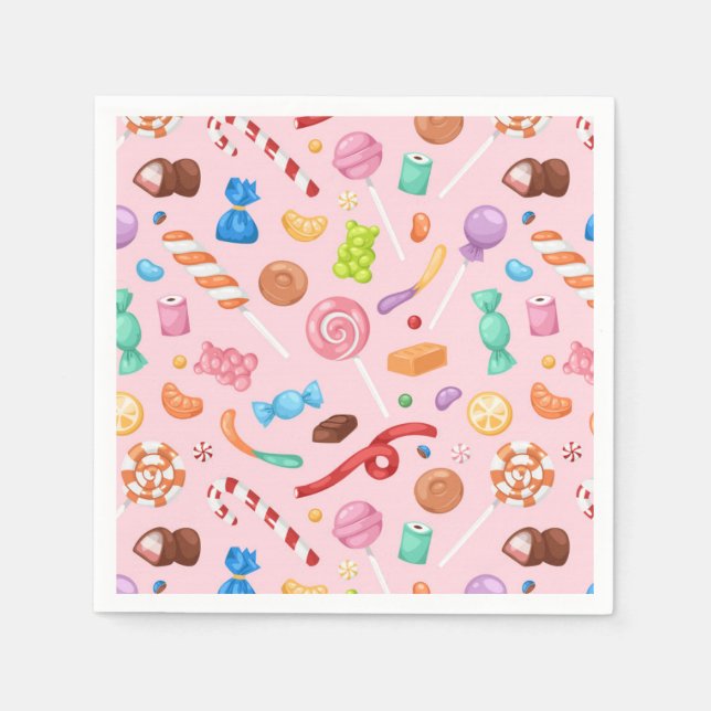 Serviette En Papier Serviettes de friandises (Devant)