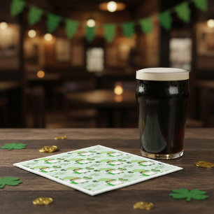 Serviette En Papier Serviettes de gnome pour la Saint-Patrick