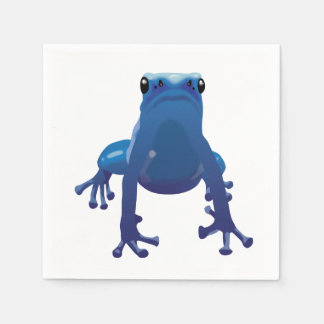 Serviette En Papier serviettes de grenouille à flèche bleue