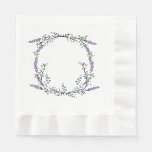Serviette En Papier Serviettes de lavande et d'eucalyptus