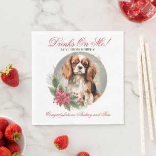 Serviette En Papier Serviettes de mariage Cavalier King Charles Spanie