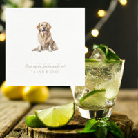 Serviettes de mariage drôles pour animaux de compa