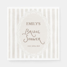 Serviettes de mariage en dentelle vintage