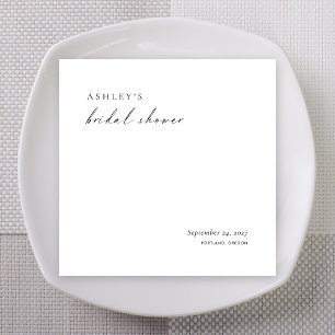 Serviette En Papier Serviettes de mariage minimalistes   Élégance mode